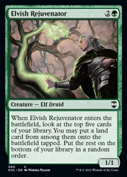 MTG Commander Kaldheim C Elvish Rejuvenator #060 PLAYSET x4 4x - Image 1
