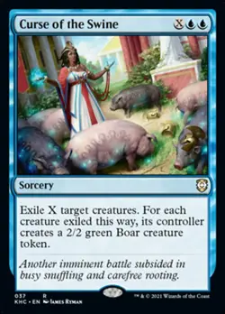 MTG Commander Kaldheim R Curse of the Swine #037 - Image 1