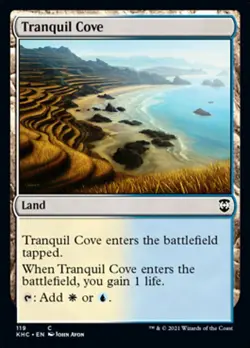MTG Commander Kaldheim C Tranquil Cove #119 PLAYSET x4 4x - Image 1
