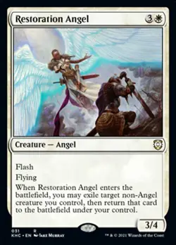 MTG Commander Kaldheim R Restoration Angel #031 - Image 1