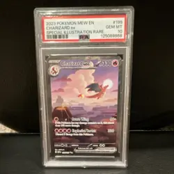 Pokemon Charizard ex 199/165 Scarlet & Violet 151 SIR PSA 10 - Image 1