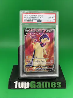 2022 Pokemon Sword and Shield Astral Radiance Hisuian Typhlosion V #169 PSA 10 - Image 1