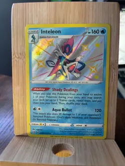 Pokemon TCG Inteleon Shiny Holo Rare Shining Fates: Shiny Vault SV027/SV122 NM - Image 1