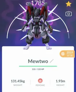 Pokemon Go PTC Acc, Guaranteed Lucky Armor Mewtwo - Image 1