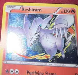 Reshiram 17/116 Plasma Freeze Pokemon Holo Rare - NOT MINT Has Scratches - Image 3