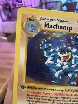 Pokemon TCG Machamp Holo Rare 1st Edition Shadowless Deck Exclusives 8/102 - Image 4