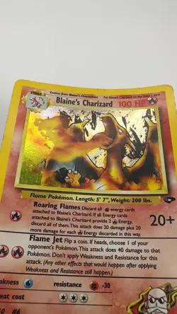 Blaine's Charizard 2/132 Gym Challenge Set Holo Rare Vintage Pokemon Clean NM - Image 2