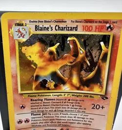 Blaine's Charizard 2/132 Gym Challenge Set Holo Rare Vintage Pokemon Clean NM - Image 5