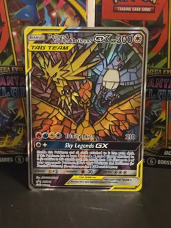 Pokemon Moltres Zapdos Articuno GX TAG TEAM Full Art Holo SM-P Promo SM210 Card - Image 1