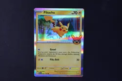 Pikachu 062/193 Holo Shiny Pokemon TCG Card Trick of Trade Halloween NEAR MINT - Image 1