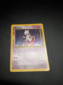 Mewtwo 10/102 Pokemon TCG 1999 Base Set Holo Unlimited Rare HP - Image 1
