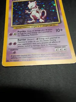 Mewtwo 10/102 Pokemon TCG 1999 Base Set Holo Unlimited Rare HP - Image 2