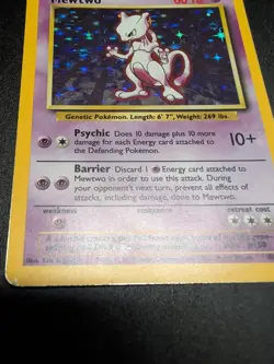 Mewtwo 10/102 Pokemon TCG 1999 Base Set Holo Unlimited Rare HP - Image 5