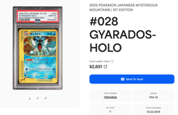 PSA 10 Gyarados 028/088 #028 1st Ed Mysterious Mountains Holo Jap. POKEMON SWIRL - Image 5