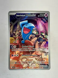 Team Rocket’s Wobbuffet Scarlet & Violet Promo 203 Destined Rivals Pokemon TCG - Image 1