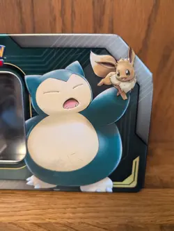 Pokemon GX Tag Team Eevee & Snorlax Empty Metal Tin - Image 2