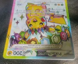 Holo NM Pikachu ex 219/191 Sv08: Surging Sparks Pokemon Card - Image 3