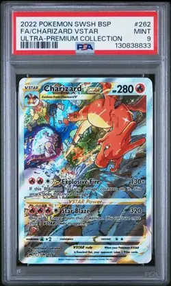 Pokemon TCG Charizard Ultra Premium Collection VSTAR SWSH 262 HOLO PSA MINT 9 - Image 1