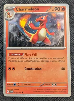 Pokemon Charmeleon Paldean Fates 088/091 Cosmos Holo Promo - NM - Image 1