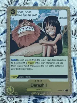 Dereshi! OP09-117 English Rare Emperors In New World One Piece Card Game - Image 1