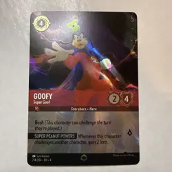 Disney Lorcana- Goofy - Super Goof (Enchanted) 214/204 Holo NM - Image 1