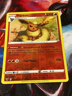Flareon 026/185 Vivid Voltage LP Reverse Holo Pokemon Card TCG - Image 1