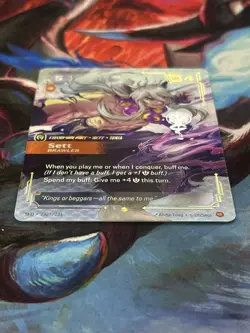 Riftbound Sett - Brawler Card 232*/221 Overnumbered Signature NM - Image 3