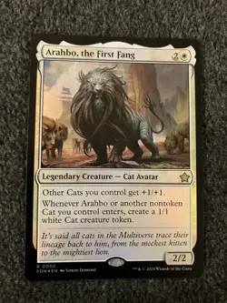 Magic The Gathering MTG - Arahbo, the First Fang Foil - Foundations - Image 1