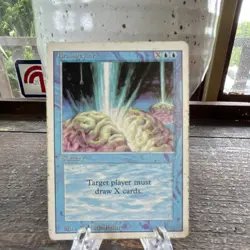 Magic: The Gathering Braingeyser Revised 1994 Sorcery Blue Rare Mark Tedin - Image 1