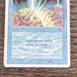 Magic: The Gathering Braingeyser Revised 1994 Sorcery Blue Rare Mark Tedin - Image 3