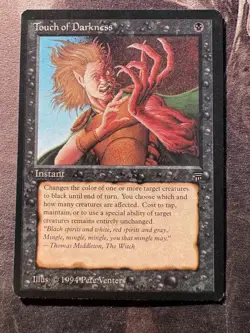 *** LEGENDS Touch of Darkness *** NM-Mint Beauty! - DUTYFREE - Vintage Magic MtG - Image 1