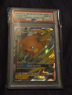 Raichu GX - SM213 Black Star Promo Hidden Fates Graded Pokemon Card PSA 10 - Image 3