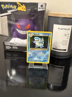 Pokemon Blastoise 2/102 Base Set Holo Rare 1999 WOTC Vintage Original LP-MP - Image 1