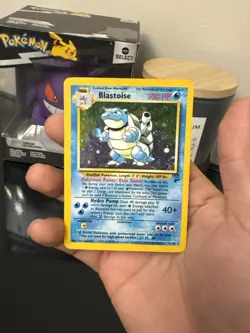 Pokemon Blastoise 2/102 Base Set Holo Rare 1999 WOTC Vintage Original LP-MP - Image 3