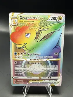 Pokemon TCG Dragonite VSTAR 081/078 Pokemon GO Secret Rare Holo - Image 1