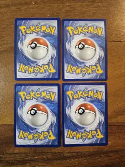 Pokemon Lot Of 4 Schoolboy And Schoolgirl Full Art Trainers Rainbow And Holo - Image 2