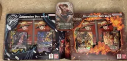 One Piece Illustration Box Vol 5 & Vol 6, With Vol 2 Tin. ALL BRAND NEW SEALED - Image 1