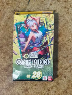 Bandai One Piece Cards - Starter Deck ST-28 - GREEN YELLOW YAMATO (50-Card Deck) - Image 1