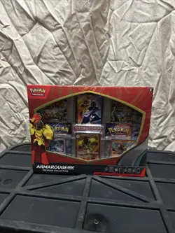 Pokemon TCG Armarouge EX Premium Collection 6 Booster Packs, 3 Promos - Image 1