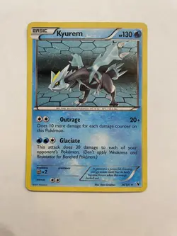 Pokemon TCG Kyurem 34/101 Holo Rare Noble Victories MP - Image 1