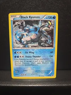 Black Kyurem XY160 Cosmo Holo Black Star Promo MP Pokemon TCG - Image 1