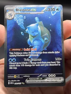 Blastoise ex 200/165 Special Illustration Rare Pokemon Scarlet & Violet 151 NM- - Image 3