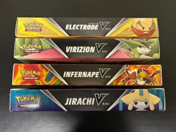 Pokemon TCG: Electrode, Virizion, Infernape, Jirachi V Lot Of 4x 16 Boosters New - Image 3