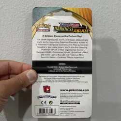 Pokemon TCG SWSH Darkness Ablaze Blister Pack Pikachu Promo - Factory Sealed - Image 2