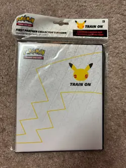 Pokemon 25th Anniversary First Partner Collector's Binder Oversized Pikachu - Image 1