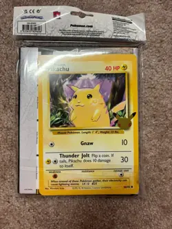 Pokemon 25th Anniversary First Partner Collector's Binder Oversized Pikachu - Image 2