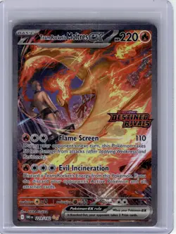 2025 Pokemon—Team Rocket's Moltres EX #229 Destined Rivals—SIR Holo (Stamped) - Image 1