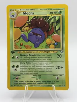 Pokemon Gloom Neo Genesis 1st Edition 36/111 Uncommon Regular 60 HP Card - Image 1