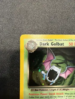 Pokemon Dark Golbat Holo Rare TCG Card 7/82 Near Mint Condition - Image 4