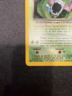 Pokemon Dark Golbat Holo Rare TCG Card 7/82 Near Mint Condition - Image 5